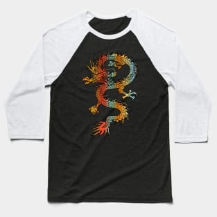 Japanese Dragon Vintage Demon Retro 104 Baseball T-Shirt